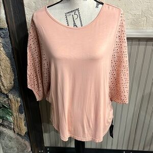 Buckle Pink Relaxed Embellished Blouse